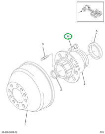 1659065C1 STUD,BOLT  RIM MTG LH