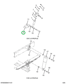 1664856C1 SEAT FRT SPG U-BOLT