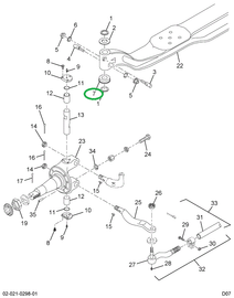 1685868C91 BEARING THRUST W/SEAL 02ADC D
