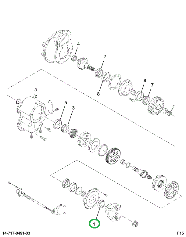1691144C2 SEAL-OIL DIFF THRU SHAFT BRG