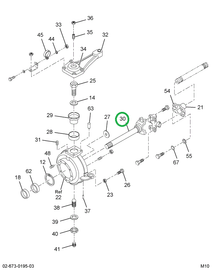 1697220C91 SHAFT  FRT AXLE OUTER LT & RT