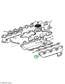 1805054C3 MANIFOLD EXHAUST LH