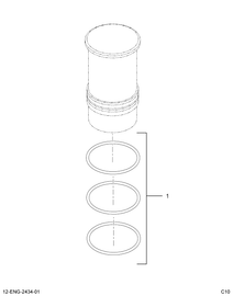 1809938C91 PACKAGE,PKG.  CYL SLEEVE O-RIN