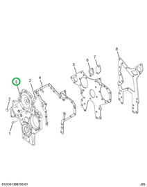 1810542C93 COVER CRANKCASE FRONT ASSY