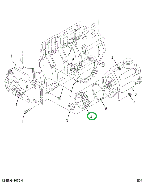 1820286C2 GEAR,DRIVE HYD PUMP