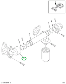1820653C1 HEADER  OIL COOLER FRT