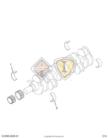 1822492C91 BEARING SET  MAIN FRT .030 O/S