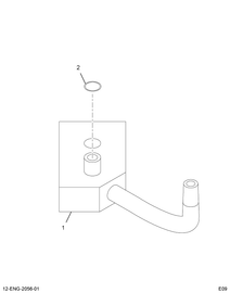 1855478C91 TUBE ASSY PISTON COOLING (466)