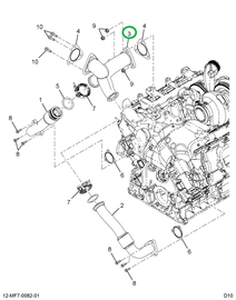 1883551C1 MANIFOLD TURBO EXHAUST INLET