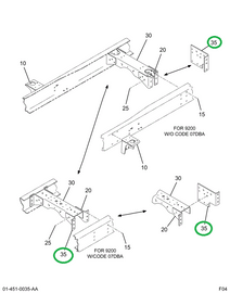 2005349C1 BRACKET CROSSMEMBER EXTEN