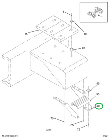 2021953C1 BRACKET,STEP MTG RT
