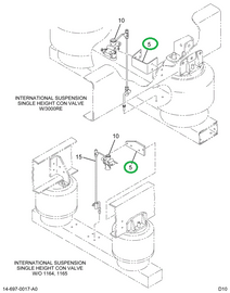 2028188C4 BRACKET HEIGHT CONTROL VALVE