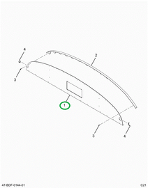 2201557C7 PANEL   BULKHEAD W/CENTER MOUN