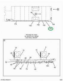 2206492C2 COVER HTR HOSE 18 IN LONG