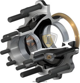 3748328C91 HUB,FRT WHEEL , F12 IRON 10-28