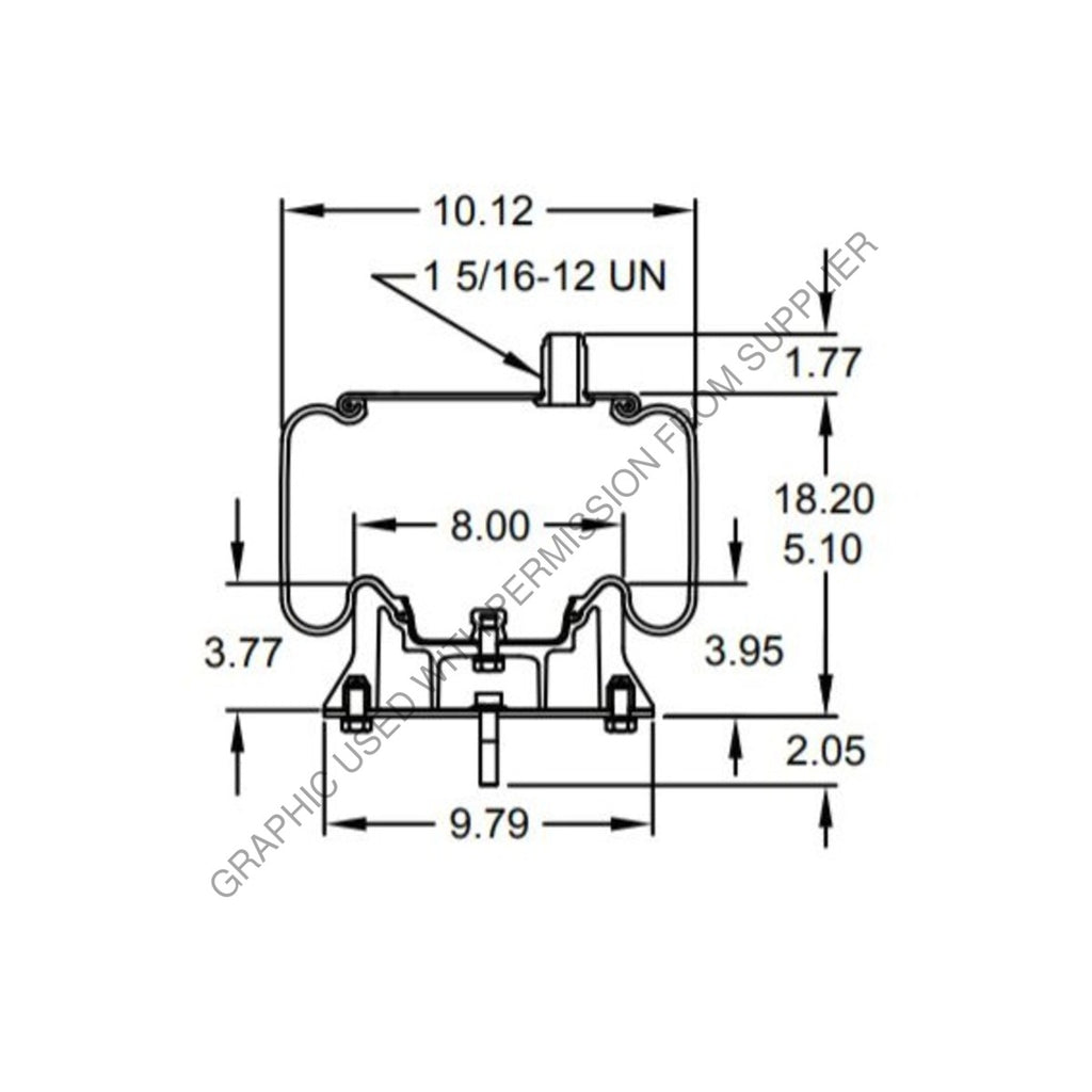 FI  W01 358 8466 AIR SPRING-1T15MT3 1 5/16CF2XDIMP PBW