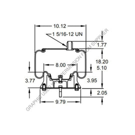 FI  W01 358 8466 AIR SPRING-1T15MT3 1 5/16CF2XDIMP PBW