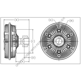 KYS 1210 09167 03 FAN DRIVE ASY 750 VISCOUS