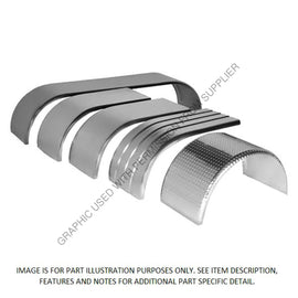 MTQ 5040 2 FNDR PAIR,HALF 52 SGL RAD 16 GAUGE S/S
