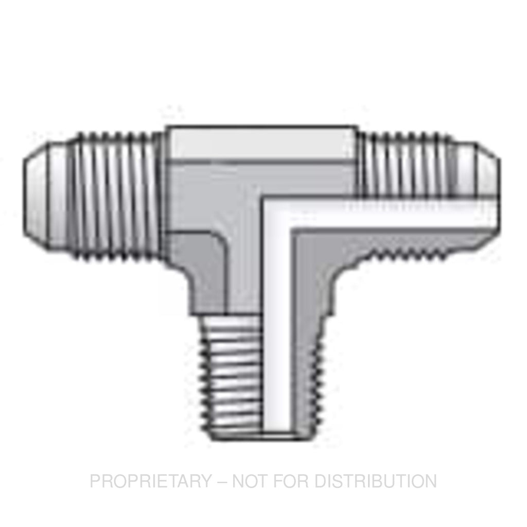PH  8STXS TEE BRANCH ACCESSORY, STEEL, JIC TUBE