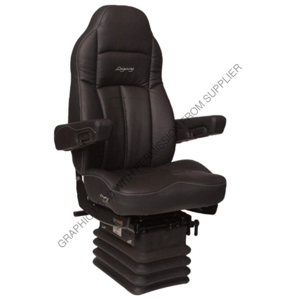 SET 188409MWO61 SEAT-LEGACY LO HB HEAT MSG BLK DURALETHR