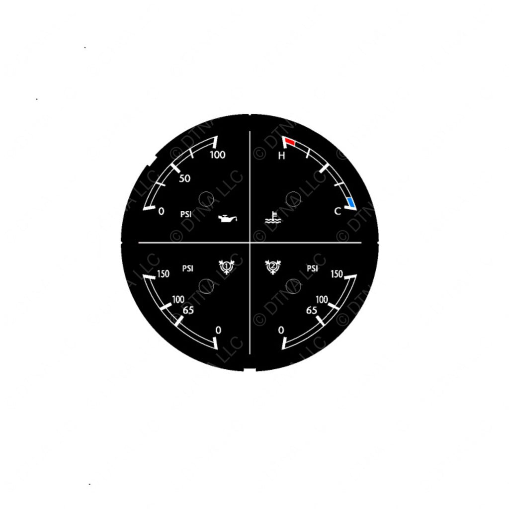 W22-00013-037 GAUGE-AIR PRESS,4N1,OP/CT,POL