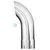 FLT89044C PIPE,4IN X 36IN CHROME CURVED