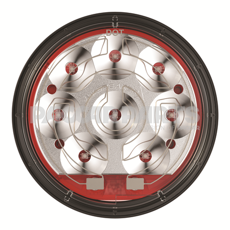 0346261JWS LIGHT-LED STT 234, 12/24V 4" RND DOT HTD