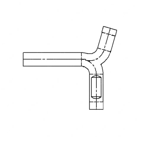 04-16885-024 PIPE-EXHAUST,5 IN TEE,24