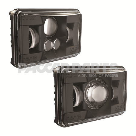 0552551JWS HEADLIGHT-8800 EV2 4X6 LED LB BLACK