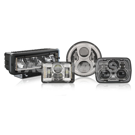 0552671JWS HEADLIGHT-HEATED 8800 EV2 4X6 LED HB BLK