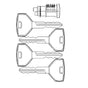 06-32093-000 LOCK W/ KEYS