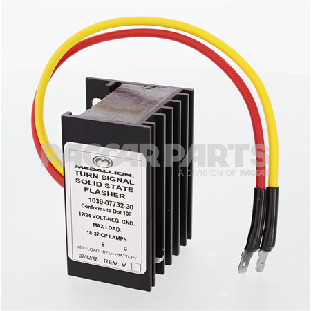 1039-07732-30 FLASHER 12/24V W1/4 SPADE TERMS