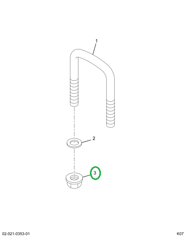 144426H NUT  1-NF CAD P/T LOCK TYPE 8