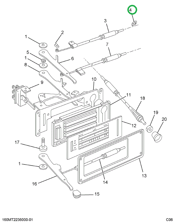 146327R1 CLIP ROD END CLEVIS