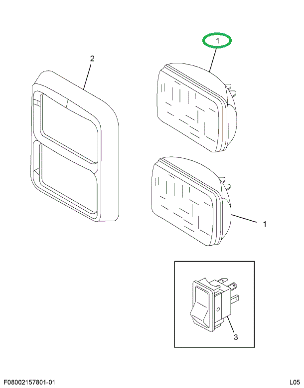 146476C1 RING HEAD LIGHT BEZEL