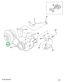 149635R2 BELT AIR COND COMPR 1/2 X 46