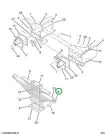 149891R11 SHACKLE REAR SPRING