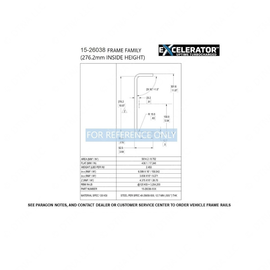 15-26038-255 FRAME-LH,11.88*550,120KSI