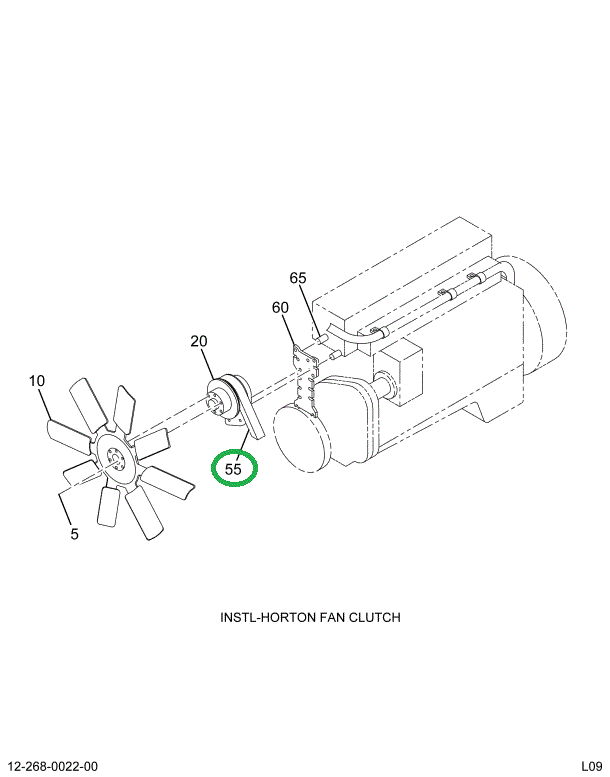 1515018C1 BELT FAN FLAT RIBBED