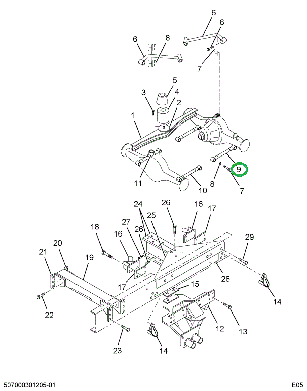 1515971C1 Torque Rod, Suspension, Adjust