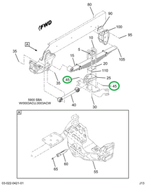 1516839C1 BOLT,SPG BRKT TO FRAME