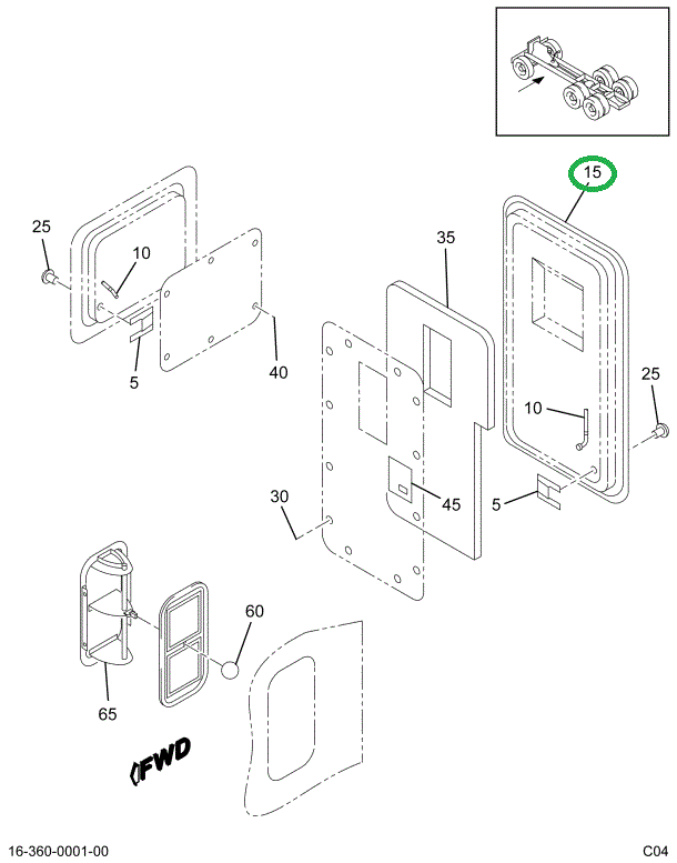 1516850C1 SEAL DOOR SLPR BOX 129