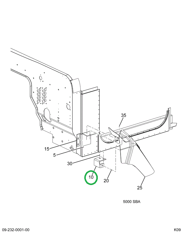 1517341C2 BRACKET FNDR EXT RH