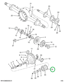 154372H1 Shim, Pinion Bearing Cage .005