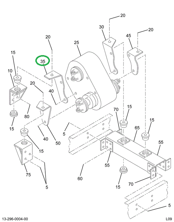 1609572C1 Bracket, Mounting Transfer Cas