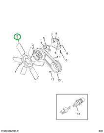 1611853C1 FAN ENG COOLING GIVE DIA & DEG