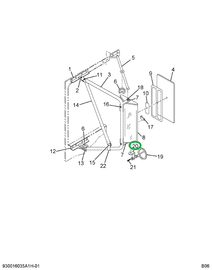 1614534C91 BRACKET ASSY MIRROR MTG STAINL