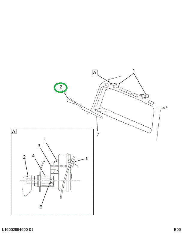 1615086C91 ARM W/S WIPER (2 DEG)