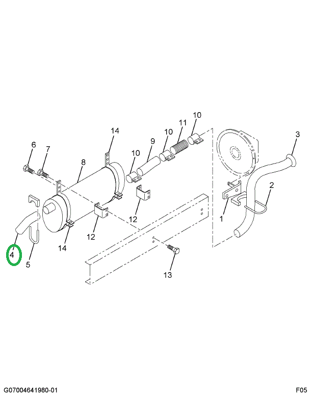 1616654C1 ELBOW PIPE EXHAUST